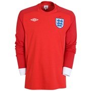 2010-11 England World Cup Long Sleeve Away Shirt (Kids)