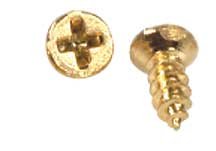 Detail image Dollhouse Miniature 20 Tiny Metal Screws by Houseworks