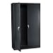 TENNSCO Jumbo Steel Storage Cabinets, 48 x 18 x 78, Black