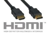 25 Foot Black Gold HDMI 1.3a Cable with Gold Plugs