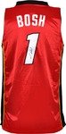 Chris Bosh Autographed/Hand Signed Miami Heat Authentic Red Adidas Jersey