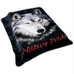 Wyndham House Wolf Print Blanket
