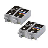 DJ @ Compatible Ink Cartridge Replacement for Canon PIXMA iP100 PIXMA mini 260PIXMA mini320 PGI-35 and CLI-36 (2 Black, 2 Color)