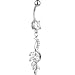 Cyrstalline Gem VINE TWIST DROP Belly Ring