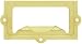 File Cabinet Label Holders. 2 5/8 Stamped Brass Label Holder With Choice of Finish