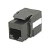 CAT6 RJ45 Keystone, 180D, Black