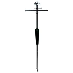 Liberty Products SQC05 Black Squirrel Stopper Pole and Baffle Set