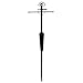 Liberty Products SQC05 Black Squirrel Stopper Pole and Baffle Set