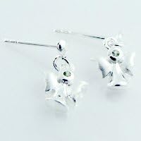 Geolin Jewelry Beyond - Scandinavian Luxury Sterling Silver Earrings, Angels &amp; Peridot