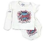 Anaheim Angels 3 Piece Infant Cotton Diaper, Shirt and Sock Set
