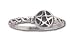 Solid Sterling Silver Pentagram Light Ring