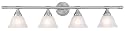 Hardware House 545004 38-3/4-Inch by 8-3/4-Inch Bath/Wall Lighting Fixture Brushed Nickel