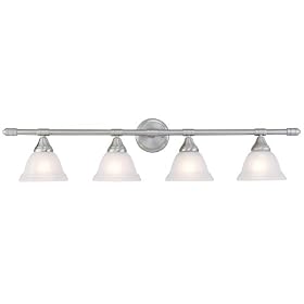 Hardware House 545004 38-3 4-Inch by 8-3 4-Inch Bath Wall Lighting Fixture Brushed Nickel by Hardware House