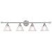 Hardware House 545004 38-3/4-Inch by 8-3/4-Inch Bath/Wall Lighting Fixture Brushed Nickel
