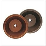Kitchen Sink Self Rimming or Undermount by Whitehaus - WHCOLV175D in hammer bronze