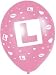 Hen Night L Plate Balloons (pack of 6)