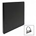 3-Ring Binder, 1/2 Capacity, 11x8-1/2, Black (SPR03201DTOP) Qty-2