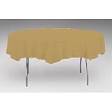Round Gold Paper Tablecover (Single)