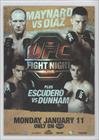 2010 Topps UFC Fight Poster (Trading Card) #UFN20 - UFC Fight Night 20
