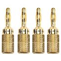 Acoustic Research PR407 Banana Plugs, Compression type, 2 pair