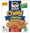 Quaker Chewy Granola Protein Bar Nutty Peanut Butter, 8-Count Box (Pack of 6)