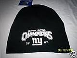 NY Giants Superbowl Championship 2007 Knit Beanie Hat