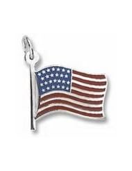 Rembrandt Charms USA Flag Charm