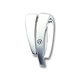 14k White Gold Polished A Quality Completed Diamond Chain Slide