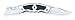 Westward 1YJD7 Folding Knife, 9 1/2 In, Clip Blade, Blue