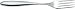 Alessi Mami 6-3/4-Inch Dessert Fork, 18/10 Stainless Steel Mirror Polish, Set of 6