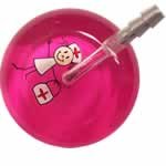 Stick Nurse Ultrascope Stethoscope - Hot Pink Background w/ Pediatric Head & Purple Tubing