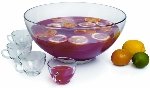 Best 18 piece Presence Punch Bowl Set 7 qt Bowl Ladle Cups and Hooks Crystal Price