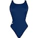 Speedo Women's Race Lycra Blend Learn to Swim Solid Superpro Back One Piece Swimsuit, Navy, 32