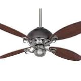 Hunter 52 Ceiling Fan Casbah Antique Pewter with Faux Espresso Leather 23720
