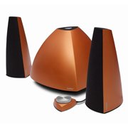 New Prisma Burnt Gold Exotic Pyramid Shaped Downward Firing Subwoofer Aired Controller by Edifier