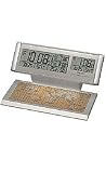 Seiko Advanced Technology Multi Time Clock Silver-Tone Case with Dual Displays #QHR019SLH