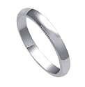 Sterling Silver 3 MM Wide Plain Band Ring