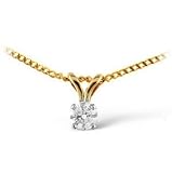 9ct Diamond Pendant 0.15CT.