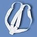 Double Strap White Web Carrying Belt