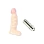 Doc Johnson Raging Dildo Slim Line 4.5" Ballsy White Adult Sex Toy Kit