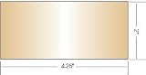 Gold Coated Green Welding Filter Shade 14, 2" x 4.25"