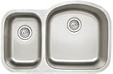 Blanco 441262 Stainless Stellar Stellar Stainless Steel Double Basin Kitchen Sink 31.75 x 20.5 441