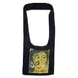 Cotton shoulder bag, 'My Honey'