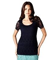Per Una Crochet Lace Top