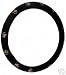 Dog Doggie Puppy Paw Prints Steering Wheel Cover Black