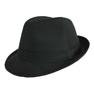 Classic Cotton Black Fedora Hat