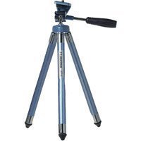 Hakuba Compact 8-section Tripod with 3-way Panhead, Max: Height 40.2, Blue with Case by 