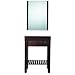 Pegasus PEG-EURA-24ES Eurasia 24 In. Birch wood Vanity and Mirror Set, Rich Espresso