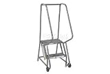 2 Step Tilt And Roll Ladder - Grip Step - 16W Step