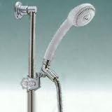 Alsons 1501 Adjustable Height Wall Mounted Hand Shower Unit, White and Chrome